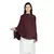 Maroon & Black Modal Woven Design Polka Dot Reversible Shawl