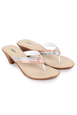Beautiful Multi color synthetic material heels for women's 1