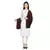 Maroon & Black Modal Woven Design Polka Dot Reversible Shawl