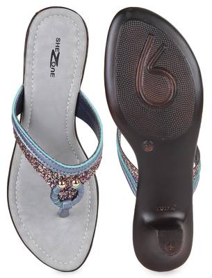 Beautiful Grey color synthetic material heels for women's 5