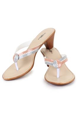 Beautiful Multi color synthetic material heels for women's 4