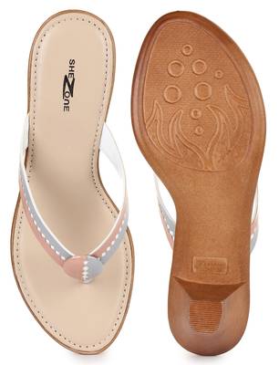 Beautiful Multi color synthetic material heels for women's 5