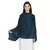 Blue & Black Modal Woven Design Polka Dot Reversible Shawl