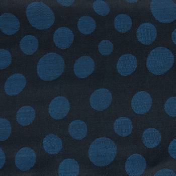 Blue & Black Modal Woven Design Polka Dot Reversible Shawl 4