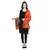 Bright Orange Modal Woven Design Paisley Shawl
