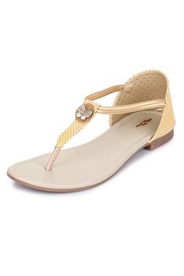 Beautiful Beige color synthetic material flats for womens 5