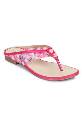 Beautiful Pink color synthetic material flats for womens 4