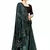 Green Plain Lycra Designer Saree With Blouse
