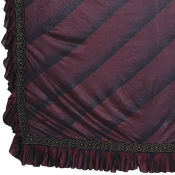 Maroon Plain Lycra Designer Saree With Blouse 5
