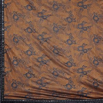 Brown Plain Lycra Designer Saree With Blouse 5