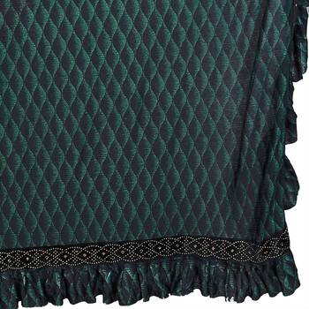 Green Plain Lycra Designer Saree With Blouse 5