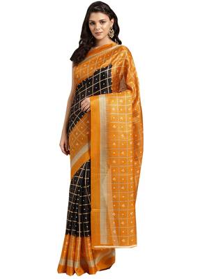 Combo Of 2 Poly Silk Multicolor Printed Women's Saree 2