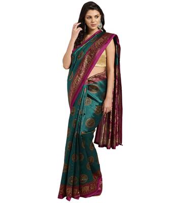 Combo Of 2 Poly Silk Multicolor Printed Women's Saree 2