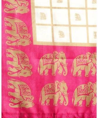 Combo Of 2 Poly Silk Multicolor Printed Women's Saree 7