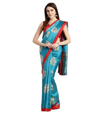 Combo Of 3 Poly Silk Multicolor Printed Women's Saree 4