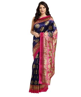 Combo Of 5 Poly Silk Multicolor Printed Women's Saree 2