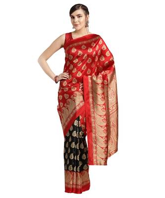 Combo Of 5 Poly Silk Multicolor Printed Women's Saree 5