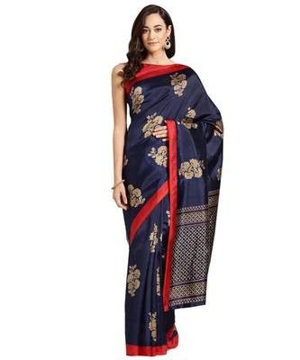 Combo Of 5 Poly Silk Multicolor Printed Women's Saree 3