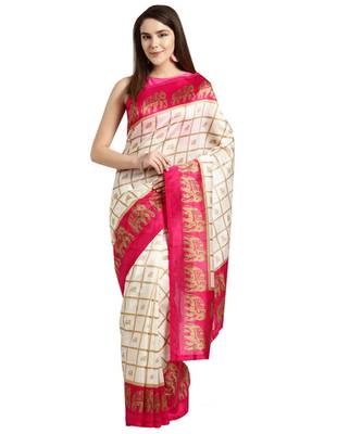 Combo Of 5 Poly Silk Multicolor Printed Women's Saree 6