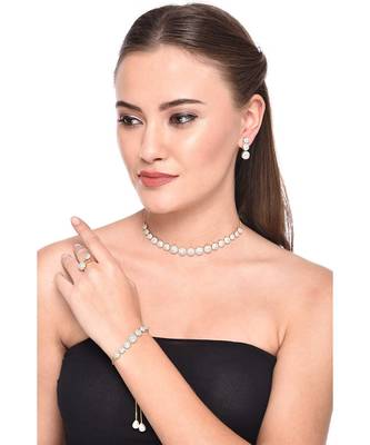 White Diamond Jewellery Set 2