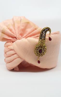 Wedding Wear/Groom Wear Peach Turban 1