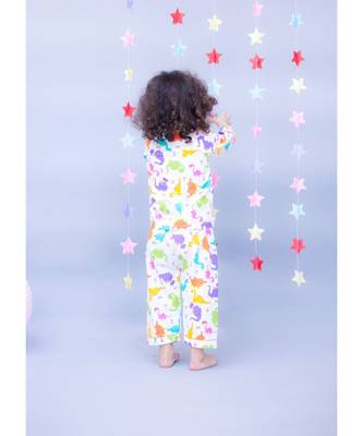 White Printed Night Suit 2