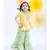 Yellow Kurti with Green Printed Sharara
