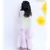Pista Green Kurti with Pink Printed Sharara