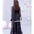 Black Georgette Kurti with Sharara