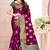 purple woven cotton saree with blouse