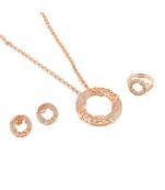 Rose Gold Cute Delicate Special Valentine Gift Pendant Combo