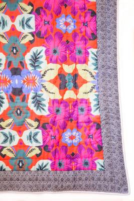 Multicolor Floral Print Jaipuri Razai 4
