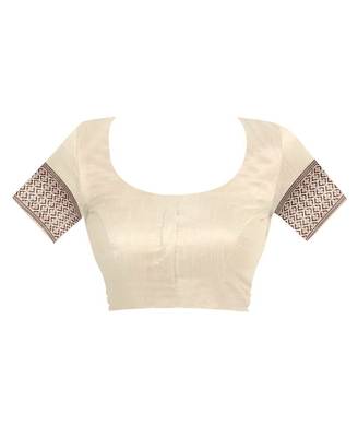 Light Pink Woven Jacquard Saree With Blouse 4