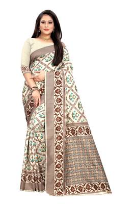 Green Woven Jacquard Saree With Blouse 1