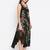 Women Black Color Hand Painted Rayon Dress