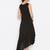 Women Black Color Hand Painted Rayon Dress