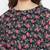 Women Black Color Floral Printed Georgette With Cotton lining Knee Length Dress