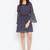 Women blue and Multi Color Paisley Printed Georgette With Cotton lining Knee Length Dress