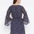 Women blue and Multi Color Paisley Printed Georgette With Cotton lining Knee Length Dress