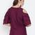 Women Maroon Color Cold With bell Sleeve Rayon Top