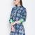 Women Navy Blue Color Floral Printed Cotton Kurti