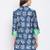 Women Navy Blue Color Floral Printed Cotton Kurti