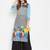 Women Turquoise Blue Color Printed Cotton Kurti