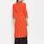 Women Orange Color Printed Cotton Kurti