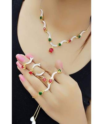 Multicolor Stone Necklace Sets 1