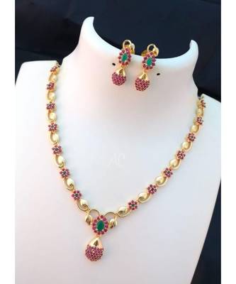 Red Stone Necklace Sets 1