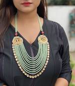 Mint Gold Tone Kundan Necklace