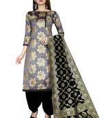 woven brocade unstitched sawlar with dupatta