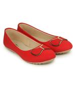 Beautiful Red color synthetic material Bellies for women