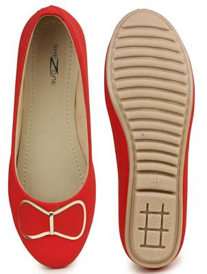 Beautiful Red color synthetic material Bellies for women 5